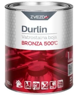 Zvezda Durlin Vatrostalna boja 500 °C srebrna 0,75l